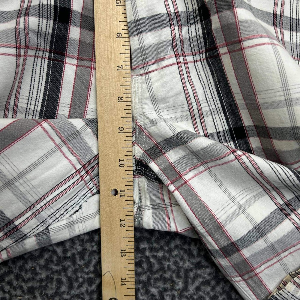 Greg Norman for Tasso Elba Shark Mens Plaid Golf Pants 32x30 White‎ Black - Picture 5 of 9